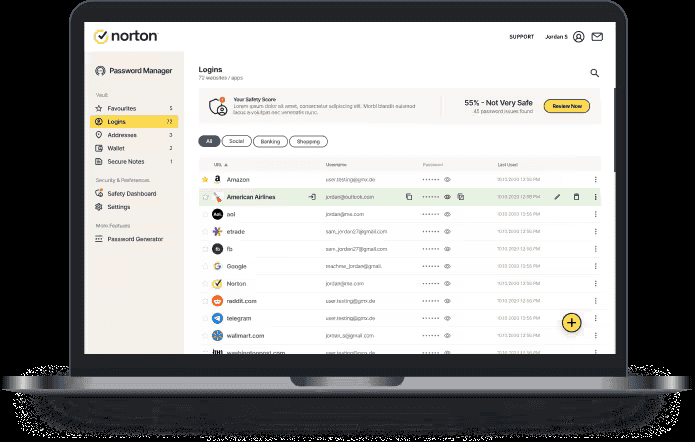 Norton Password Manager preview - Product Header Image